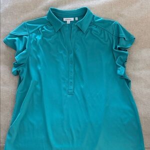 Chicos Turquoise Polo Golf or Casual Shirt